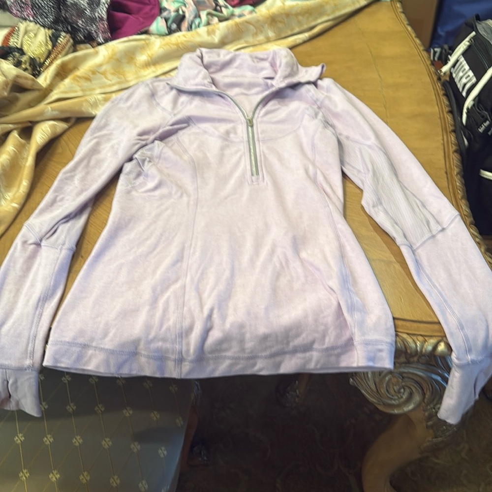 ❌Sold❌Lululemon purple half zip Rulu material